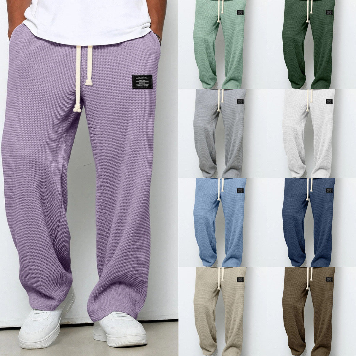 SAMUEL | PANTALONES ANCHOS CON CINTURA AJUSTABLE