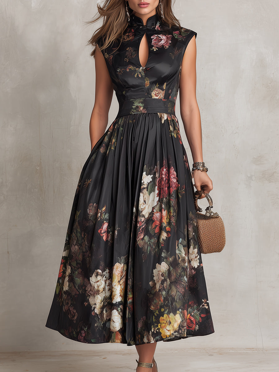 VESTIDO MIDI FLORAL