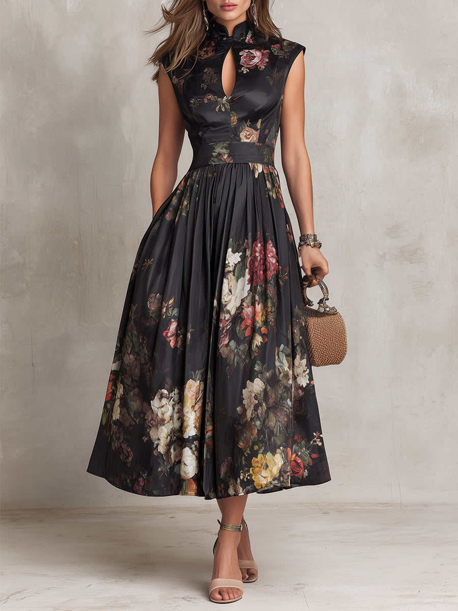 VESTIDO MIDI FLORAL
