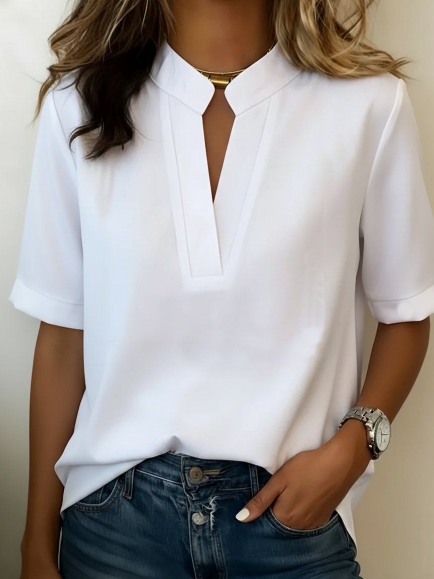 Lucía | Camisa de manga corta de corte holgado