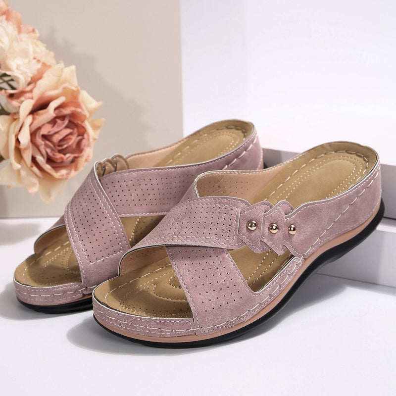 Conforia™ | Sandalias con tacón en cuña, ligeras y estables, para una comodidad que dura todo el día